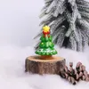 インテリアデコレーションカーレジンクラフトサンタクリスマスツリーエルクデコレーションミニドールアクセサリー装飾