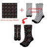 Twoheartsgirl 3D Print DIY Custom Design Men Women Socks Casual Sports Running Sock Drop Wholesalers 220706