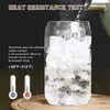 USA / CA Warehouse 16oz20oz Cup Clear Frosted Sublimation Blanks Bicchiere da birra Bicchiere a forma di lattina Tazza da caffè ghiacciata Tazze con coperchi in bambù