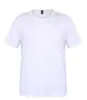 Almacén de EE. UU. Sublimación Camisas blancas en blanco Suministro de fiesta Transferencia de calor Camisa modal en blanco Camisetas de poliéster al por mayor