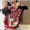 스카프 겨울 스카프 여성 두꺼운 캐시미어 레이디 디자인 말 인쇄 럭셔리 Pashmina Shawls 및 랩 담요 StolesScarves