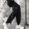 Pantaloni da uomo Cargo Uomo Catene Tasca Punk Pantaloni sportivi neri Pantaloni gotici Harajuku Jogger Abbigliamento donna Hip Hop Streetwear Techwear 220826