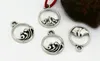 circle Tibetan Silver big hole beads Antique Loose Bead Spacer for DIY pendant Jewelry Making bracelet