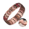 Zuiver Koper Energie Armband Mannen Germanium Therapeutische Magnetische Armband Koper Vintage Chain Link Armbanden voor Mannen Artritis 22047803038