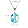 Прозрачная смола Ruled Ball Moon Ожерелье Женщины Голубое небо Белое Облако Цепи Ожерелье Мода Ювелирные Изделия Подарки для Девочки GC968