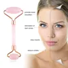 2pcs/Set Face Spa Massager Sece Roller Gua Sha Scaver Board Face Lift Up Maringle Face-Roller-Scramer