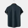 Men's Casual Shirts Floral Shirt Dress Mens Fashion And Leisure 3D Digital Printing Buckle T Men Plain Tan Long Sleeve MenMen's