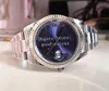 41 mm zegarek męskie zegarki mężczyzn Crystal Glass BPF automatyczny 2813 Stal mechaniczna data nurkowania Bp White Rhodium Sapphire Rome Blue 214p