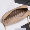 Cadeia Loulou Mini Bolsa para Câmera Bolsa de Ombro Acolchoada de Alta Qualidade Couro Genuíno Fecho de Zíper Borlas Moda Letras Carteira Feminina Clutch Pouch