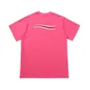 Mode-Femmes T-shirt Classique Couleur Bonbon À La Mode Macarons Vague T-shirts Décontracté D'été À Manches Courtes Hommes Tops Ins Chaud