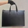 Galeria Saffiano Skórzowa torba teczka Trójkąt Trójkąt Klasyczny Re-Nylon Męskie czarne skórki torby na ramię torebki komputerowe