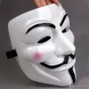 Maschera Vendetta all'ingrosso maschera anonima di Guy Fawkes Costume in maschera di Halloween bianco giallo 2 colori