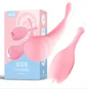Nouveau 2In1 oeuf vibrant vraie langue G Spot Clitoris stimulateur insérable vagin masseur Double tête vibrateur jouets sexy pour les femmes