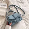 HBP Crossbody Bag Luxury Letter ketting S voor vrouwen gestreepte pu lederen schouderhandtas damesbeurzen en handtassen 2022 Fashion Trend 220727