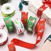 Kumaş ve Dikiş 2.5cm Şerit Düğün Doğum Günü Hediyesi Ambalaj Noel Cadılar Bayramı Tatil Malzemeleri DIY El Sanatları Dekoratif Ribbonfabric