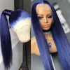 30 polegadas de comprimento 613 loiro ósseo reto reta Frontal Human Hair Wigs para Mulheres Negras Partem