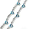 Iced Out Tennis Chain Halsband 4mm Bredd Smile Face Cubic Zircon Hip Hop Jewelry Oil Graduated