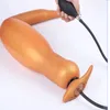 Lungo enorme dildo anale giocattoli adulti sexy per le donne uomini vaginali / anale farcito coda butt plug multifunzione strapon dildo gonfiabili