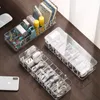 8 Izgaralar Toz geçirmez sıralama kutusu masaüstü veri kablosu saklama kutuları masa kırtasiye makyaj organizatör veri hattı kapsayıcısı