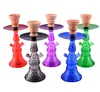 Più nuovo Narghilè Shisha Bong Set Fumo Pipa ad acqua Ciotola Stelo arabo Strumenti Tubo singolo 5 colori Tubo zucca diamante 3 Stili Scegli