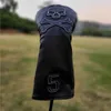 SKULL Golf Woods Headcovers Covers Pour Driver Fairway Putter 135H Clubs Set Heads PU Cuir Unisexe 220620