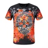 designer de graffiti mens Tees verão caveira cristal básico carta impressão sólida skate casual punk tops t-shirt camisas moda roupas de luxo manga curta atacado