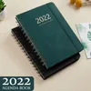 Notepads 2022 Planlayıcısı, Sekmeleri ile Haftalık Aylık Planlayıcısı, Pürüzsüz Faux Deri, Ocak-Aralık 2022, İkiz Telli Bağlama