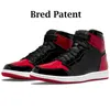 Hommes 1s Mid Shadow Red Heritage Basketball Chaussures 1 Femmes Hyper Royal Rebellionaire Sneakers Light Smoke Grey Bred Patent Black Dark Marina Blue University Trainers