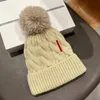 Woman Beanies Buckle Wool Down Hat Outwears Warm Snow Hats Beanie Cap Casual Spring Winter Fit