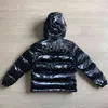 Män Dam Kappor Trapstar Hoodie Bokstavsbroderi Glänsande Svart Irongate Jacka Avtagbar huva Toppkvalitet Winter Thermal T220802