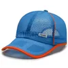 Berretto in rete traspirante a maglia intera per adulti Berretti da baseball con protezione solare per favori di partito Moda sport all'aria aperta Cappelli per protezione solare Cappello parasole DE405