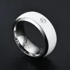 MEN039S Ring Nieuwe Technology NFC Smart Finger Digital Ring voor Android -telefoons met functioneel paar roestvrijstalen ringen9548891