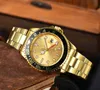 uxury watch Date Luxury fashion designer watches brand water circle four pin luxury stainless steel men's Quartz Watch
