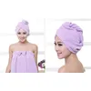 Hair Turban Towel Women Super Absorbent Shower Cap Quick Drying Microfiber Dry Bathroom Cotton Gorra By Sea