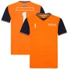 F1 racer T-shirt Teamuniform Fanrace-uniform voor heren Sneldrogend T-shirt met korte mouwen, logo kan worden aangepast