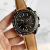 Cronografo SUPERCLONE Orologio Designer e Orologi alla moda o m Orologio da polso g a Orologio da uomo di lusso Meccanico automatico Speed Racing Luminoso Ceramica Zaffiro Nero pieno