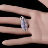 Pendant Necklaces Nature Leaf Lavender Purple Fire Opal Silver Plated Jewelry For Women NecklacePendant NecklacesPendant