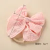 4.2 "morbida mussola di cotone fiocco in nylon fascia bambino favola fiocco fermaglio per capelli ragazze fiocco in nylon fascia per bambini forcina barrette alla rinfusa