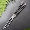 Theone Butterfly Trainer Bıçak Monarch JK Kral Kanal Titanyum Tutma D2 Bıçak Burçları Sistemi Jilt Free Swinging EDC Tool Bnives 19175