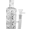 Fab szkło jajka Bong Ice Pinch Waishs Inline Perc Water Rury Proste Rury Bongs 14.5mm Femlae Oil Dab Rig z miską WP2161