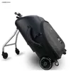 Snugcozy High Quality And Convenient Kids Scooter Suitcase Safety Lazy Carry On Rolling Luggage Ride Trolley Bag For Baby J220708 J220708