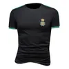 Embroidered short-sleeved T-shirt 2023 summer tops mercerized cotton fashion trend all-match business casual men's bottoming 238Q
