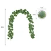 2 m Artificielle Eucalyptus Fleur Rotin Simulation Feuille D'eucalyptus Vigne De Mariage Partie Fond Décoration