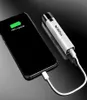 Portable Mini Power Bank med G3 Light Chip Support Bländning Arbeta som Flash Light IP6X Vattentät passform för iPhone Celphones Charge