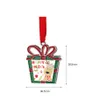 Party Favor Sublimation Blank Christmas Tree Decoration Pendant DIY Christmas Ornament