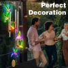 Color Changing Solar Power Wind Chime Hummingbird Butterfly Waterproof Outdoor Christmas Decoration Light For Patio Yard Garden J220531