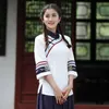 Camicette da donna Camicie Camicia bianca da donna cinese Top in lino di cotone Camicetta con colletto alla coreana Abbigliamento da donna Abito cheongsam Fiori Moda T