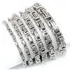 Link Chain 4mm 5mm 6mm 7mm 8mm 10mm Men Silver Tone 316 Stainless Steel 22cm Byzantine Box Necklace Bracelet Inte22