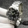 41 mm verovering Mens horloges automatische mechanische beweging roestvrijstalen armband concas keramische bezel met hydroconquest hardlex glazen markeringen zwarte wijzerplaat