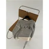 Pulls pour femmes designer 2022 New Automne Striped Hoodies À Manches Longues Lâche À Capuche Sweat Jumper Coton Pulls Casual Sur La Taille Manteau 9JU8